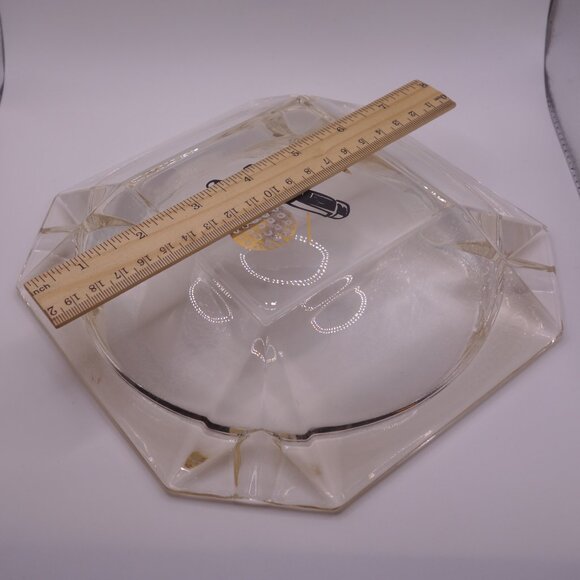 19th Hole Golf Bag Golf Ball Square Glass Cigar Ash Tray - Picture 9 of 11